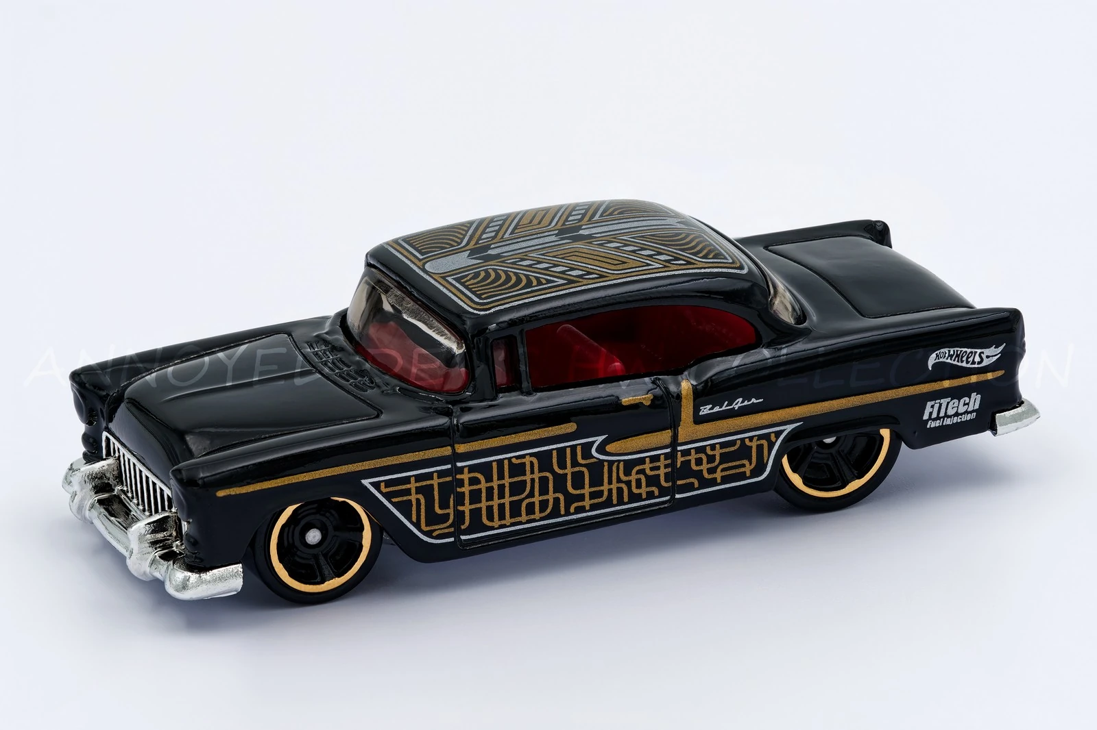 2025 Hot Wheels 													'55 Chevy Black - Mainline 045/250 - Rod Squad 3/10
