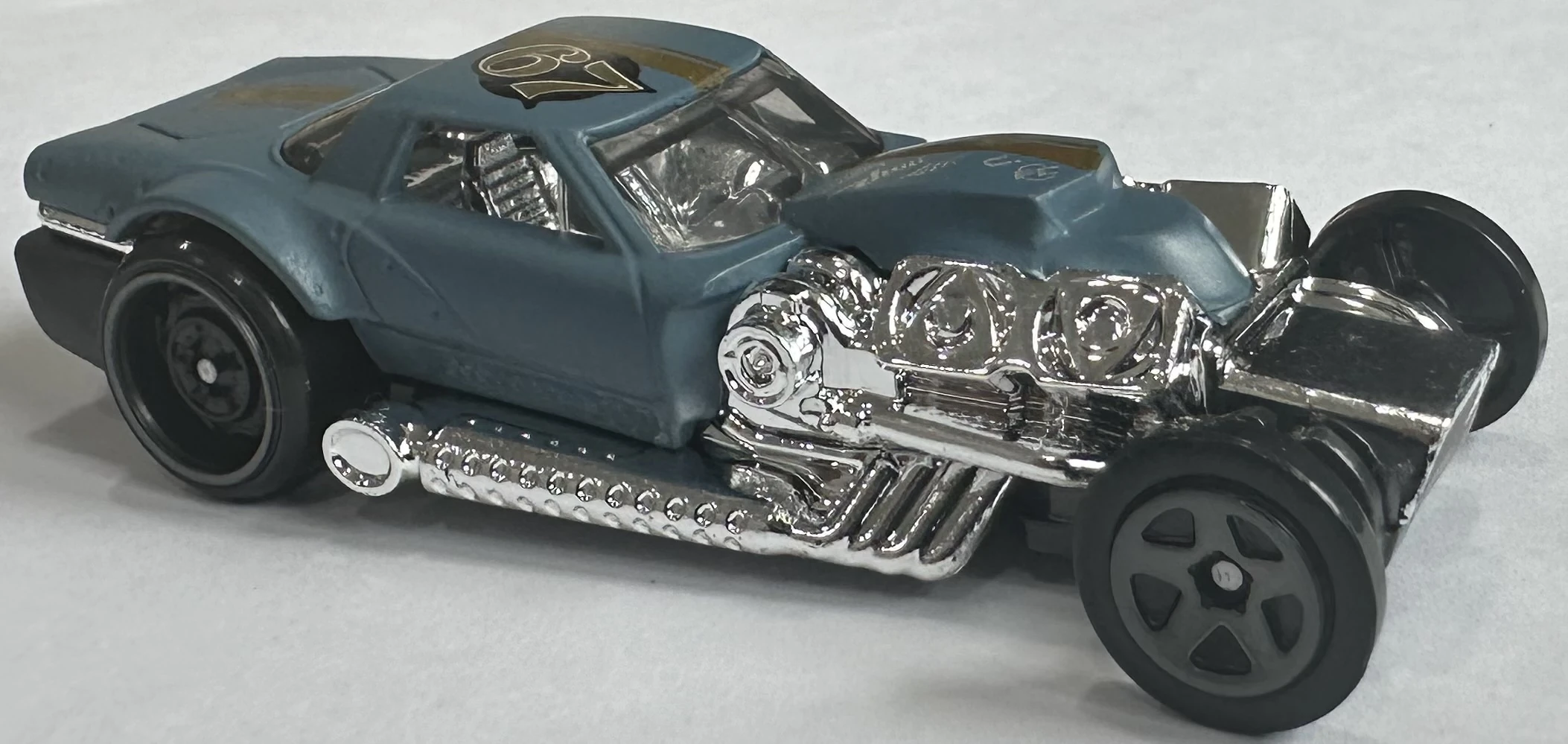 2025 Hot Wheels 																	Hoto Roto Matte Blue - Mainline 158/250 - Rod Squad 10/10