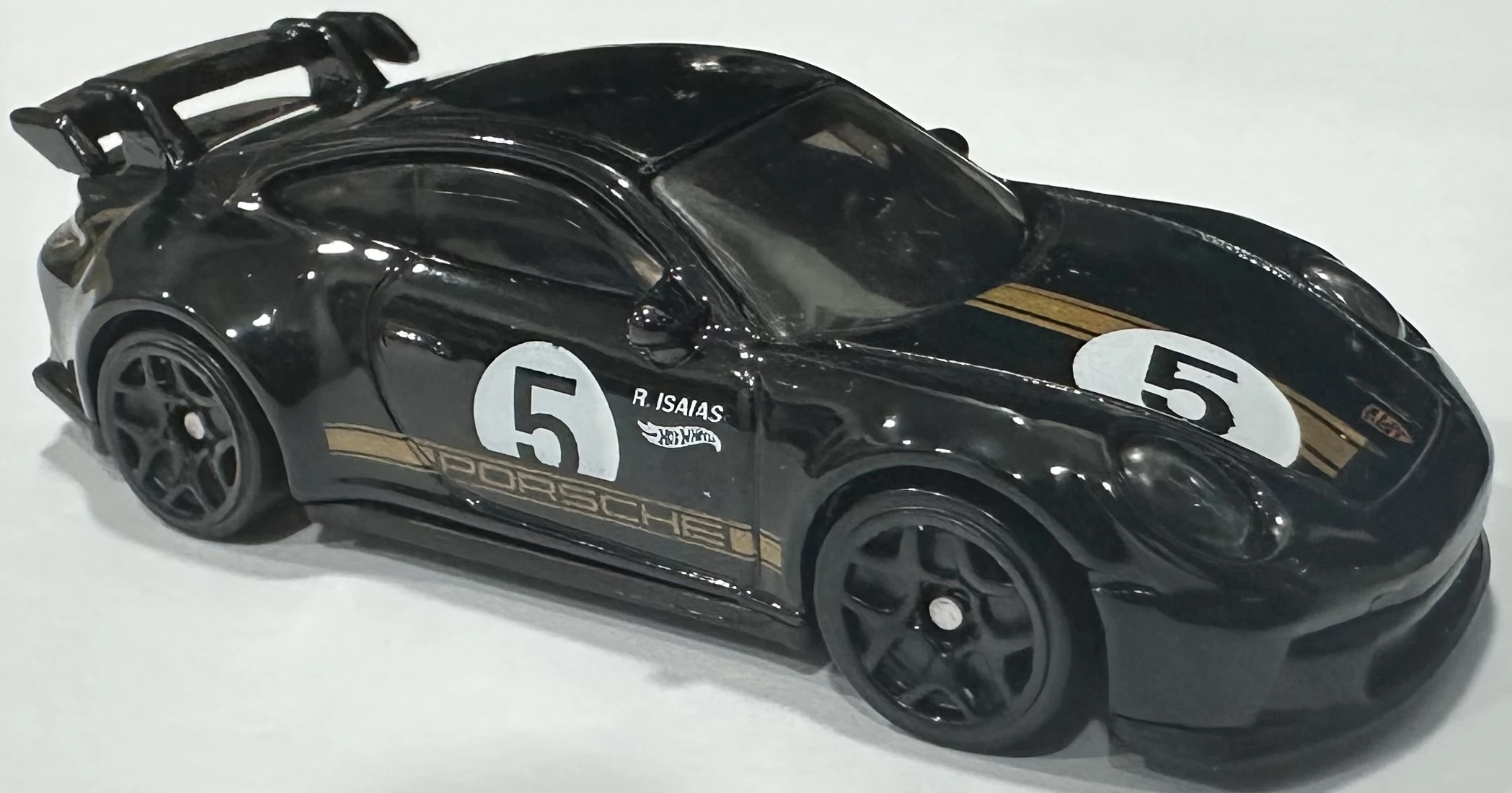 2025 Hot Wheels Porsche 911 GT3 Black - Mainline 074/250 - Race Day 1/10