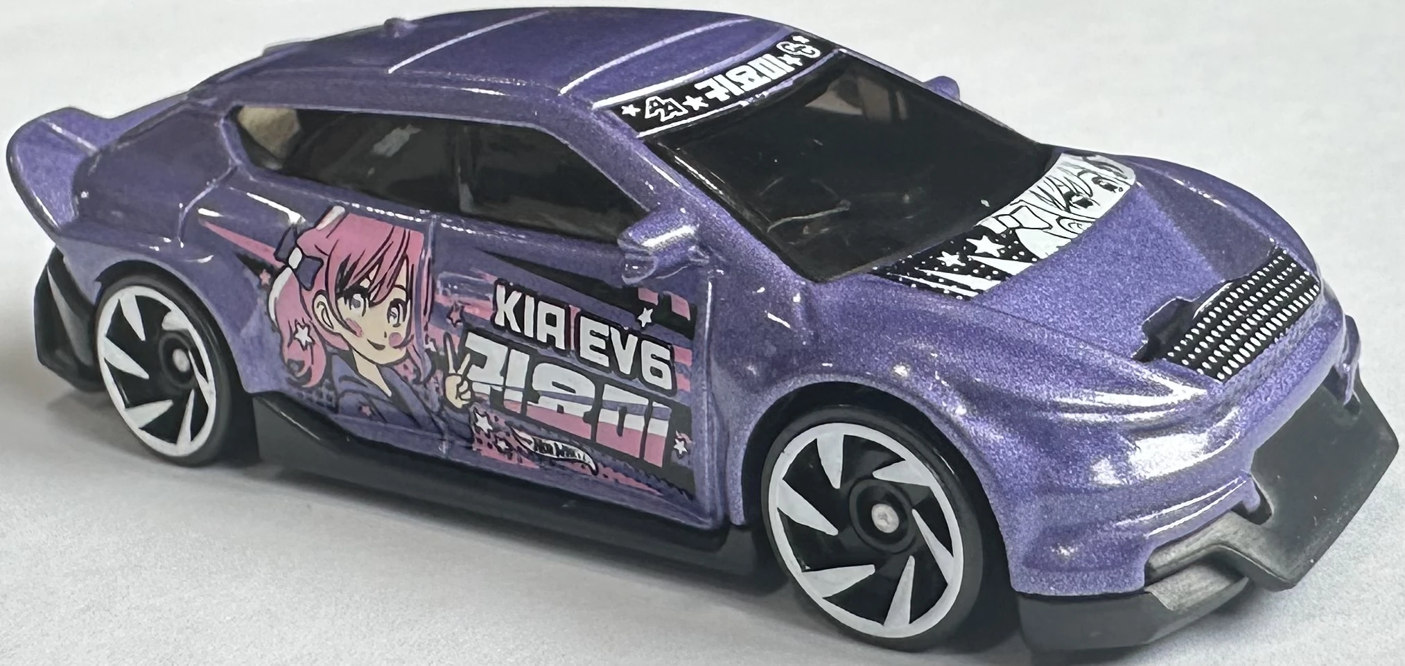 2025 Hot Wheels 				Custom Kia EV6 Purple - Mainline 120/250 - EV 08/10
