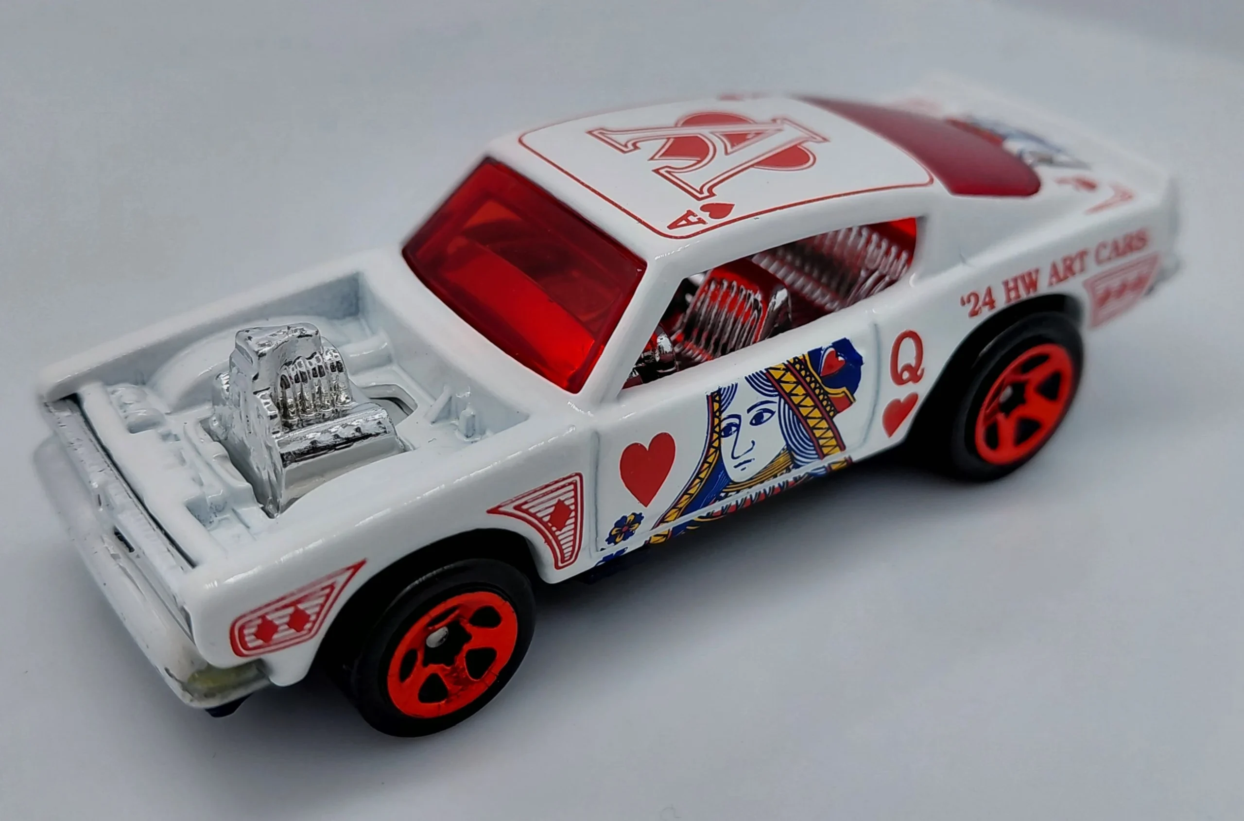 2024 Hot Wheels 		King Kuda White - Mainline 152/250 - Art Cars 8/10