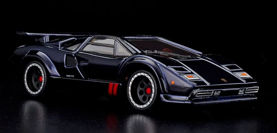 1982 Lamborghini Countach LP500 S Black - 2020 Hot Wheels Redline Club RLC