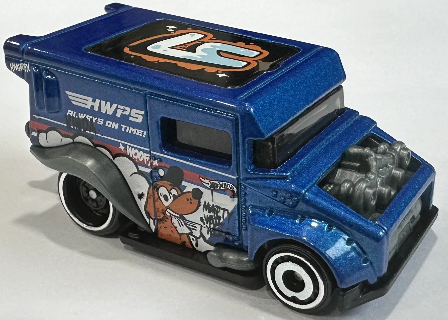 2024 Hot Wheels 		Mailed It! Blue - Mainline 164/250 - Art Cars 10/10