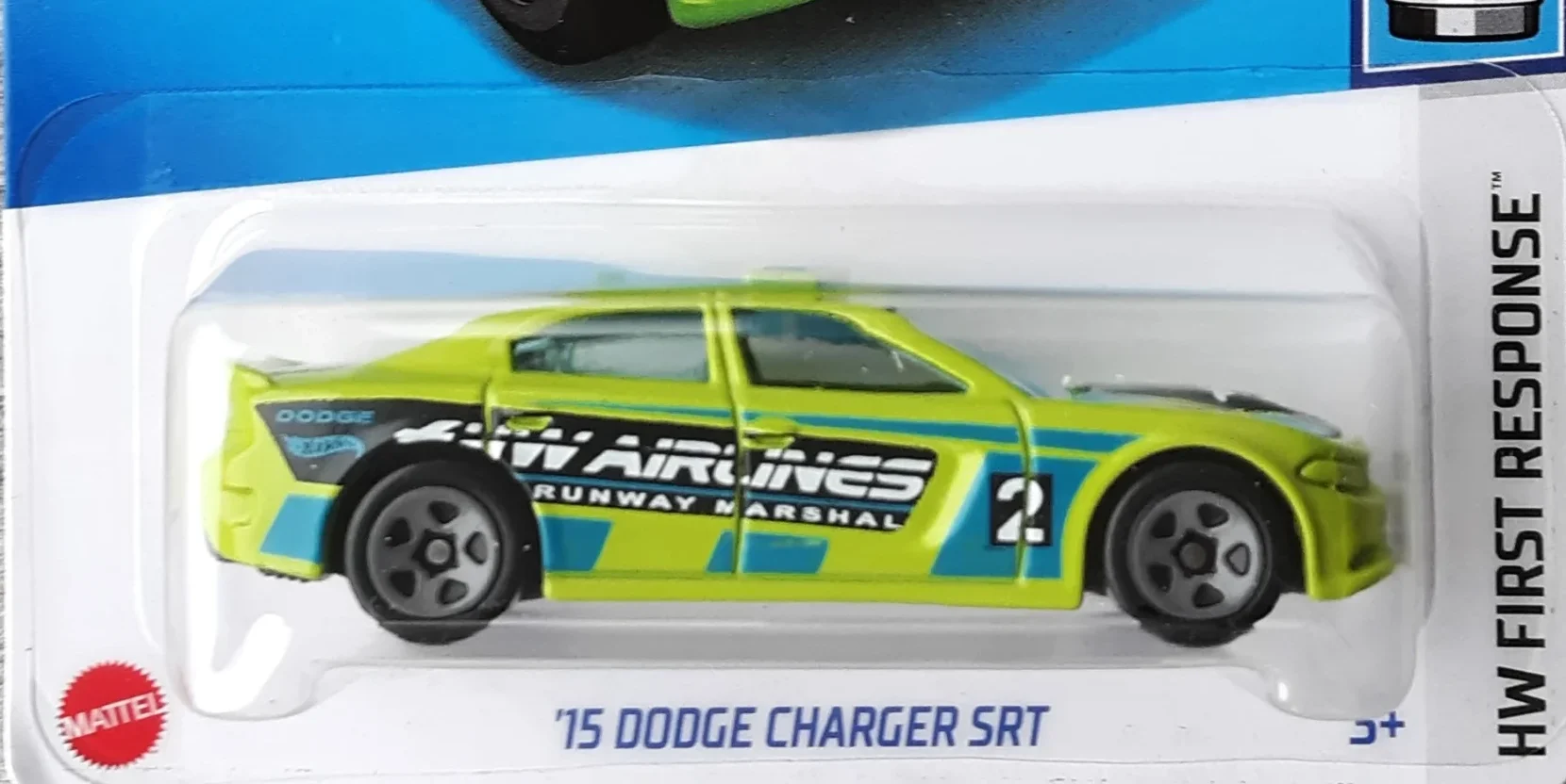 2024 Hot Wheels '15 Dodge Charger SRT Green - Mainline 007/250 - First Response 1/10