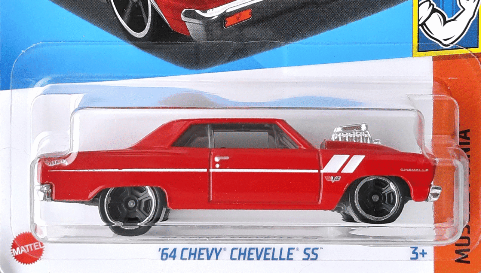 2024 Hot Wheels 		'64 Chevy Chevelle SS Red - Mainline 157/250 - Muscle Mania 2/5