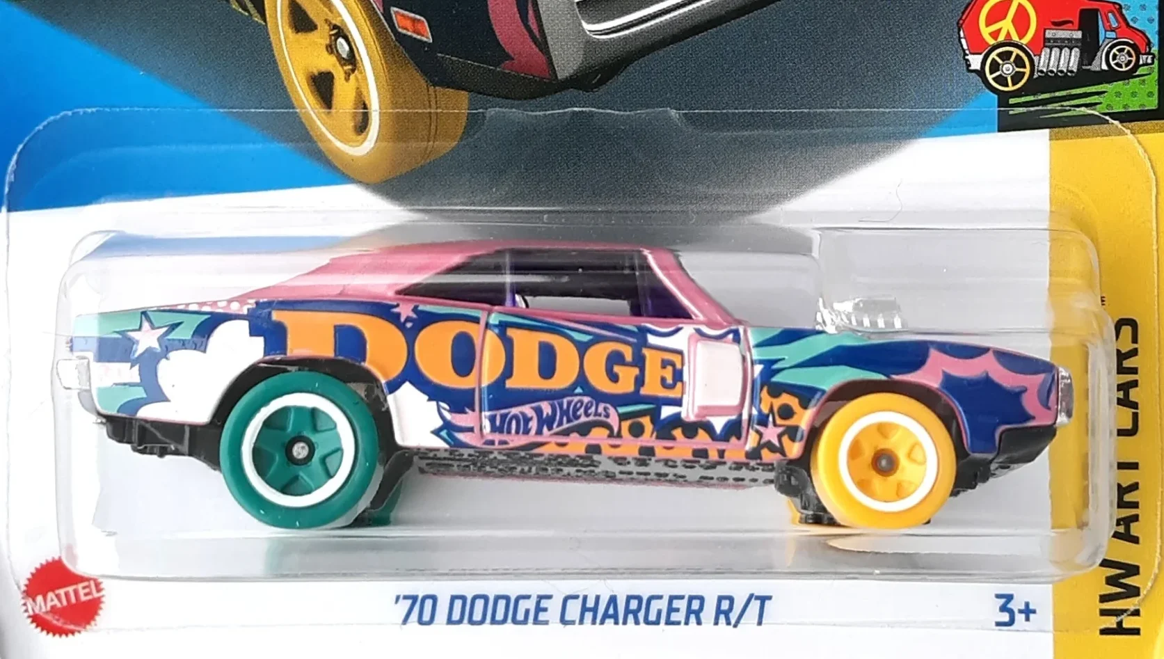 2024 Hot Wheels 	'70 Dodge Charger R/T White - Mainline 108/250 - Art Cars 4/10