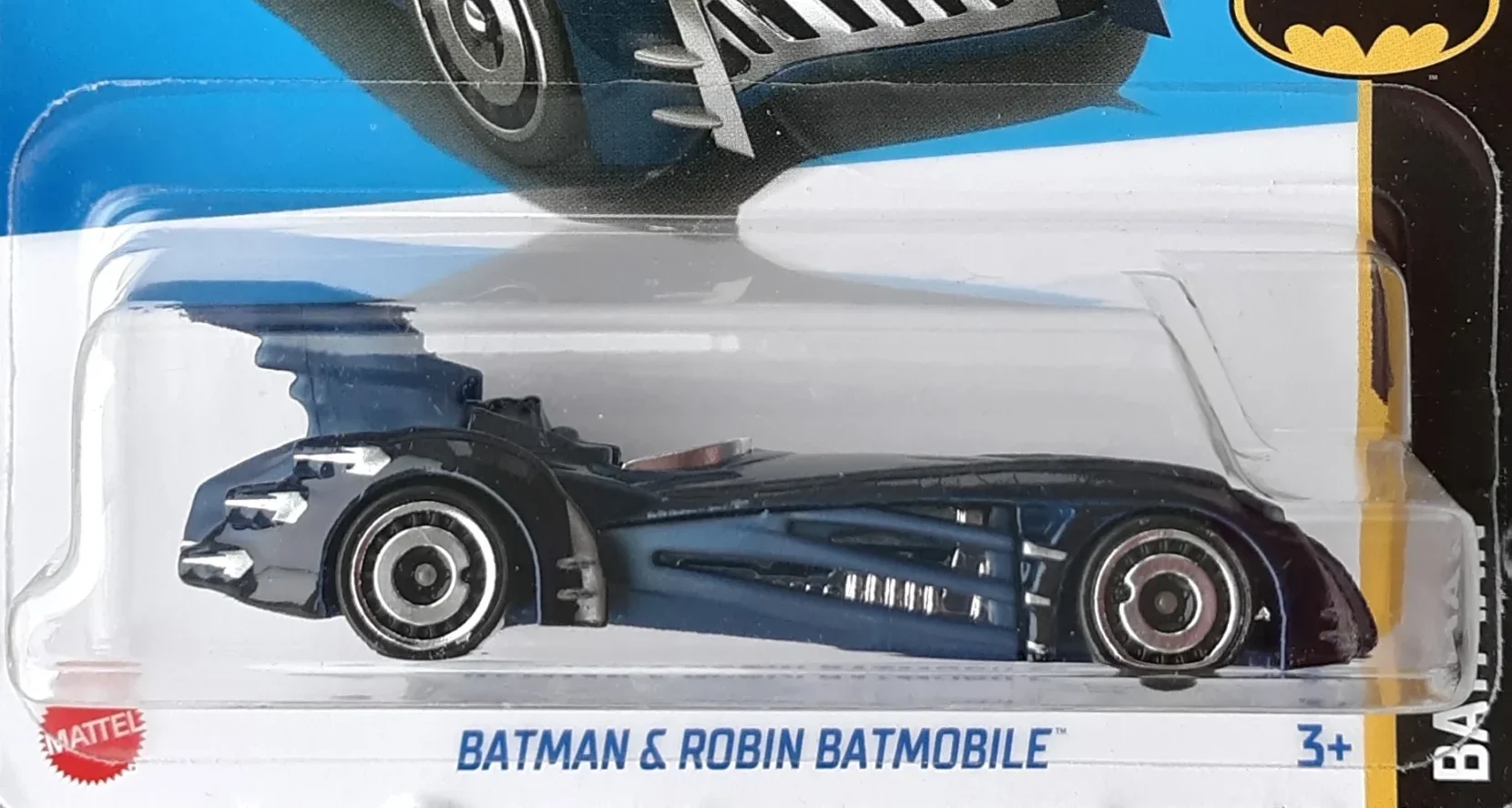 2024 Hot Wheels 	Batman & Robin Batmobile Navy - Mainline 054/250 - Batman 2/5