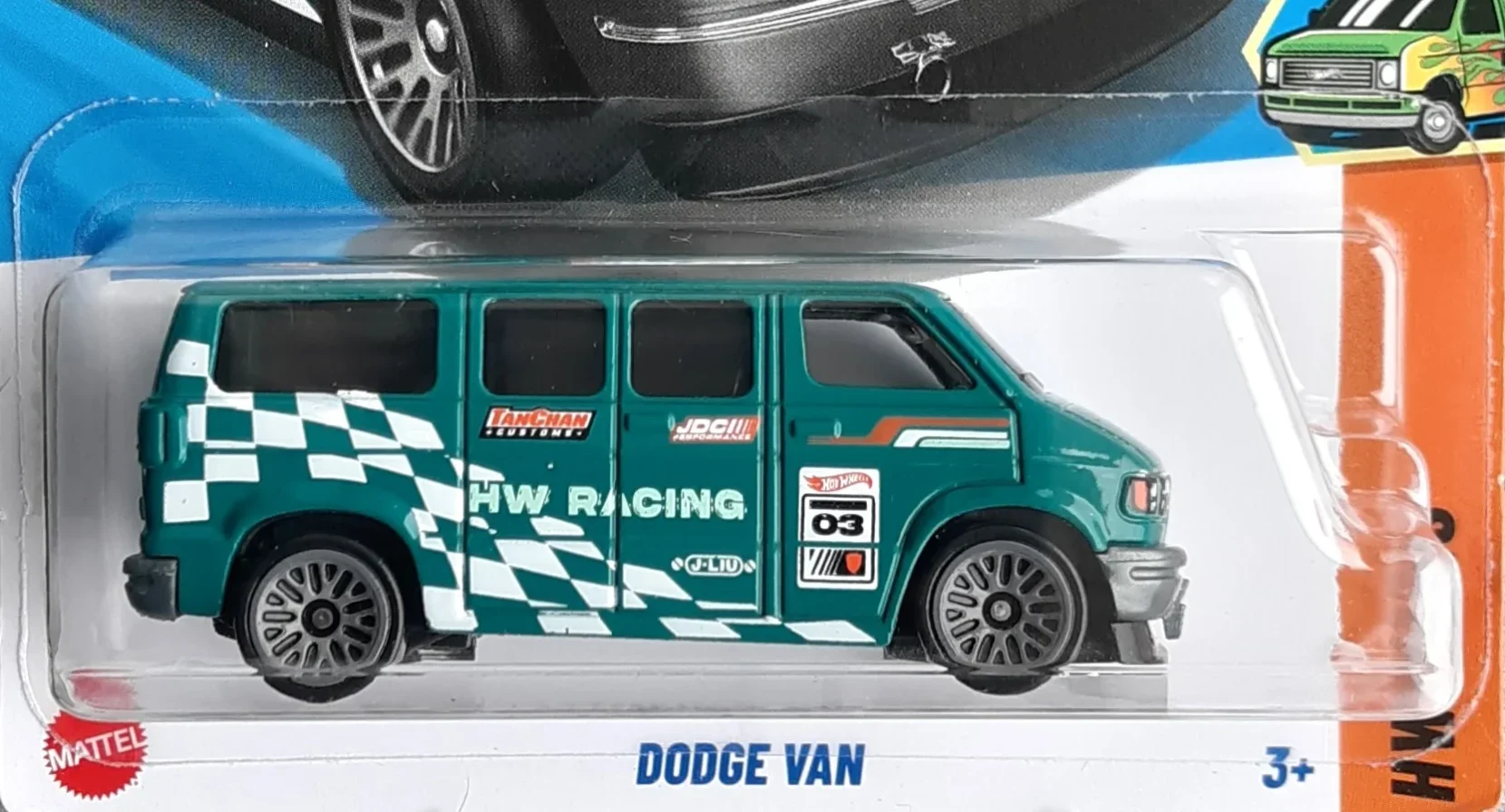 2024 Hot Wheels 			Dodge Van Blue - Mainline 248/250 - Vans 5/5 Dollar General Exclusive