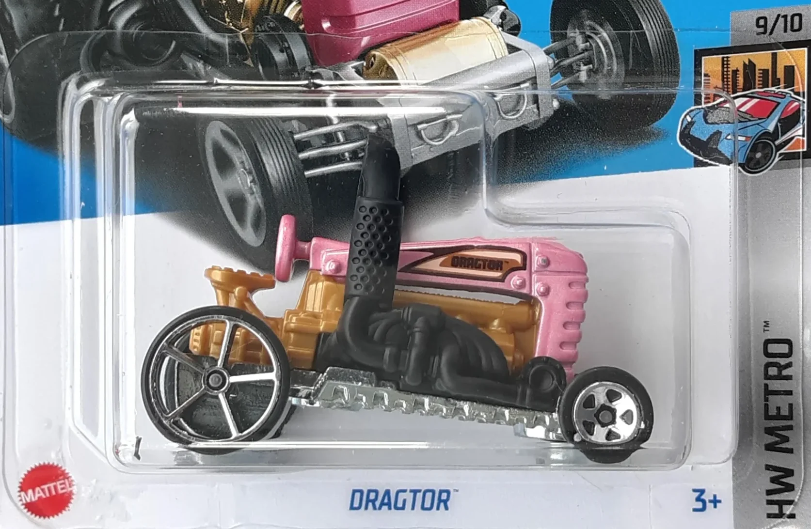 2024 Hot Wheels Dragtor Pink - Mainline 176/250 - Metro 9/10