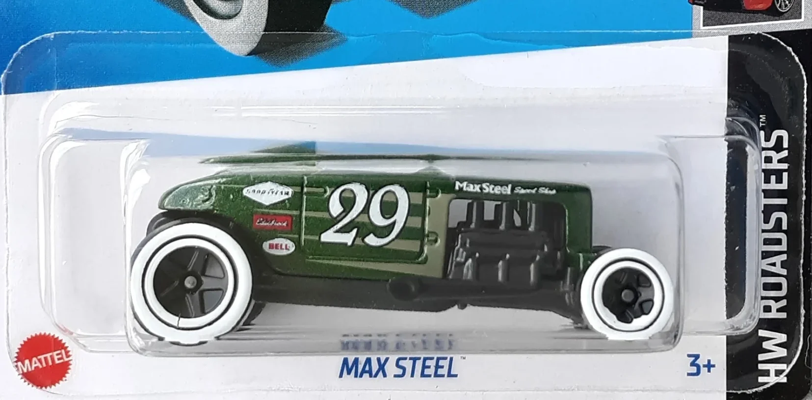 2024 Hot Wheels 	Max Steel Green - Mainline 019/250 - Roadsters 1/5