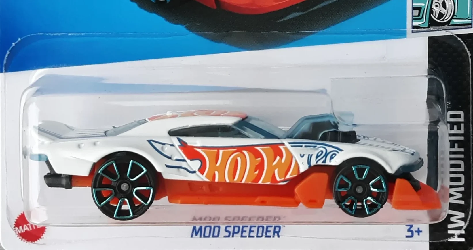 2024 Hot Wheels 			Mod Speeder White - Mainline 010/250 - Modified 1/10