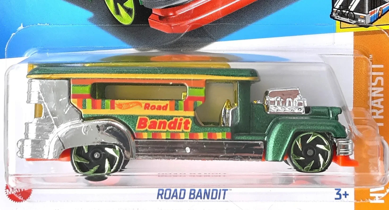 2024 Hot Wheels 	Road Bandit Green - Mainline 030/250 - Fast Transit 2/5
