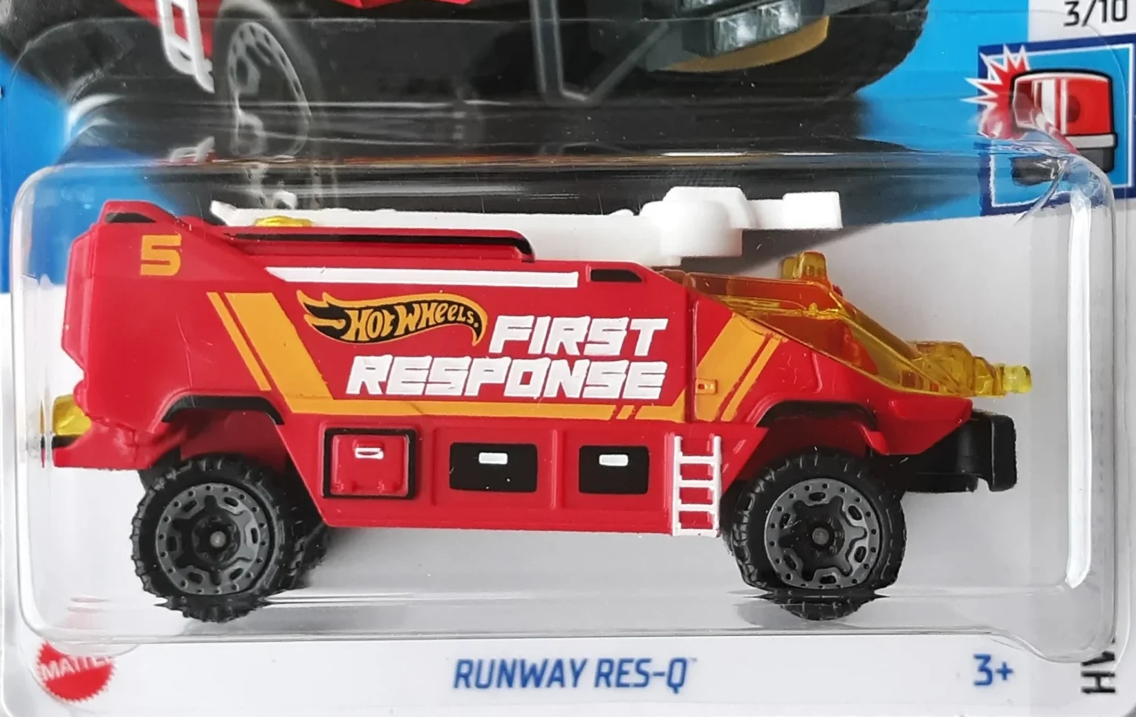 2024 Hot Wheels Runway Res-Q Red - Mainline 009/250 - First Response 3/10
