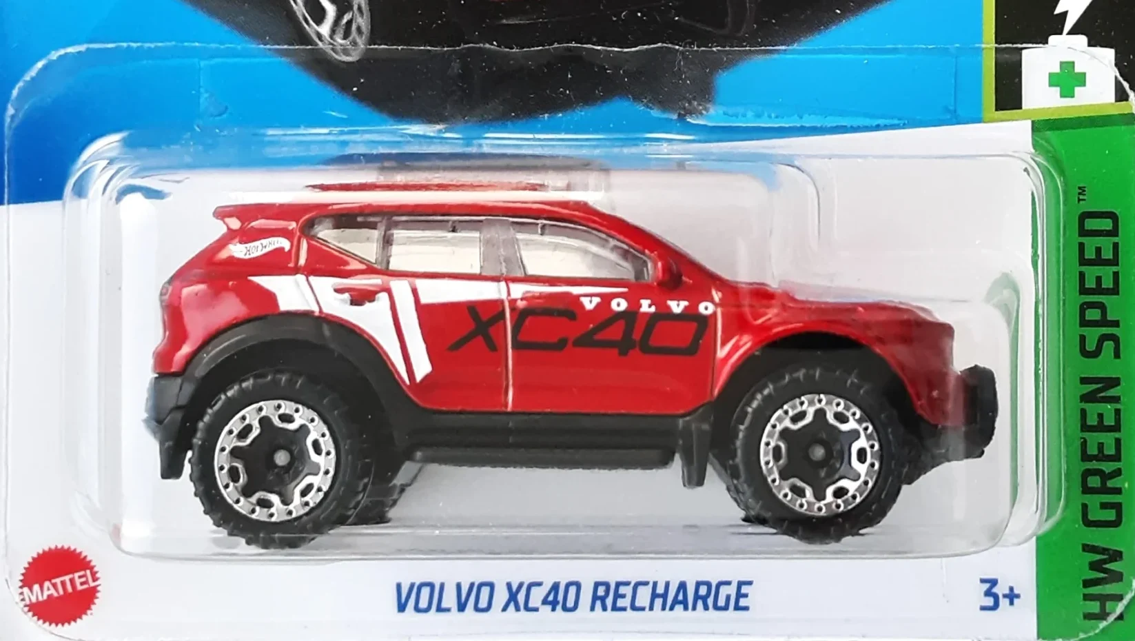 2024 Hot Wheels Volvo XC40 Recharge Red - Mainline 014/250 - Green Speed 2/10 Kroger Exclusive