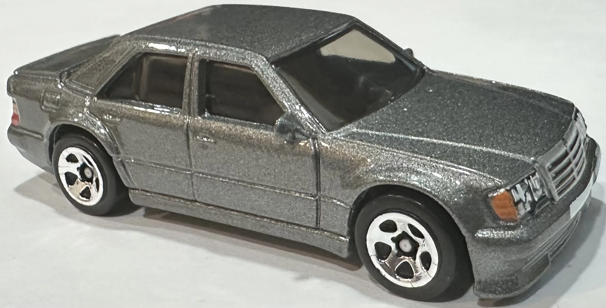2025 Hot Wheels 	Mercedes-Benz 500 E Gray - Mainline 052/250 - 70s vs 90s 3/10