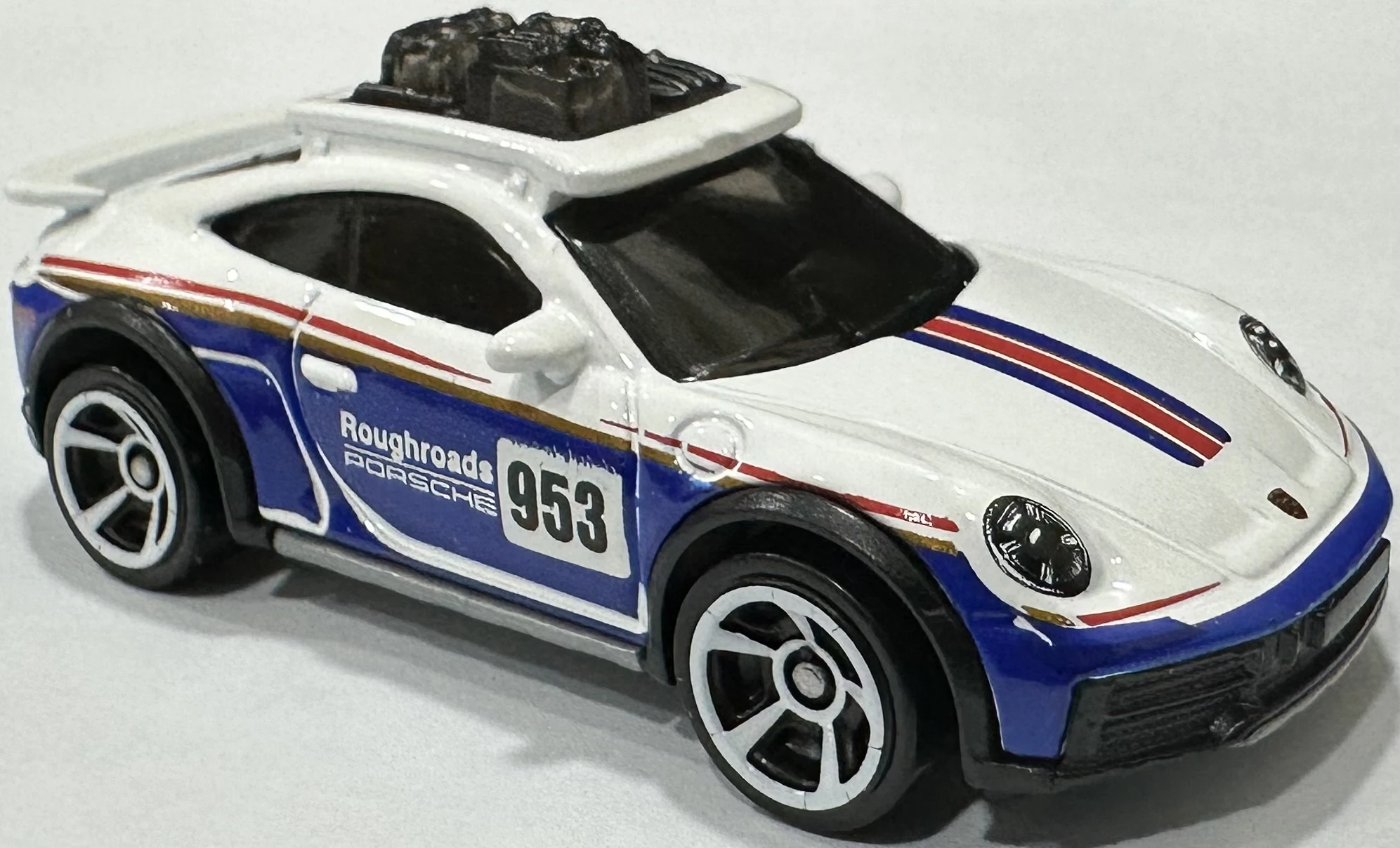 2024 Hot Wheels 		Porsche 911 Rallye White and Blue - Mainline 172/250 - Turbo 5/5