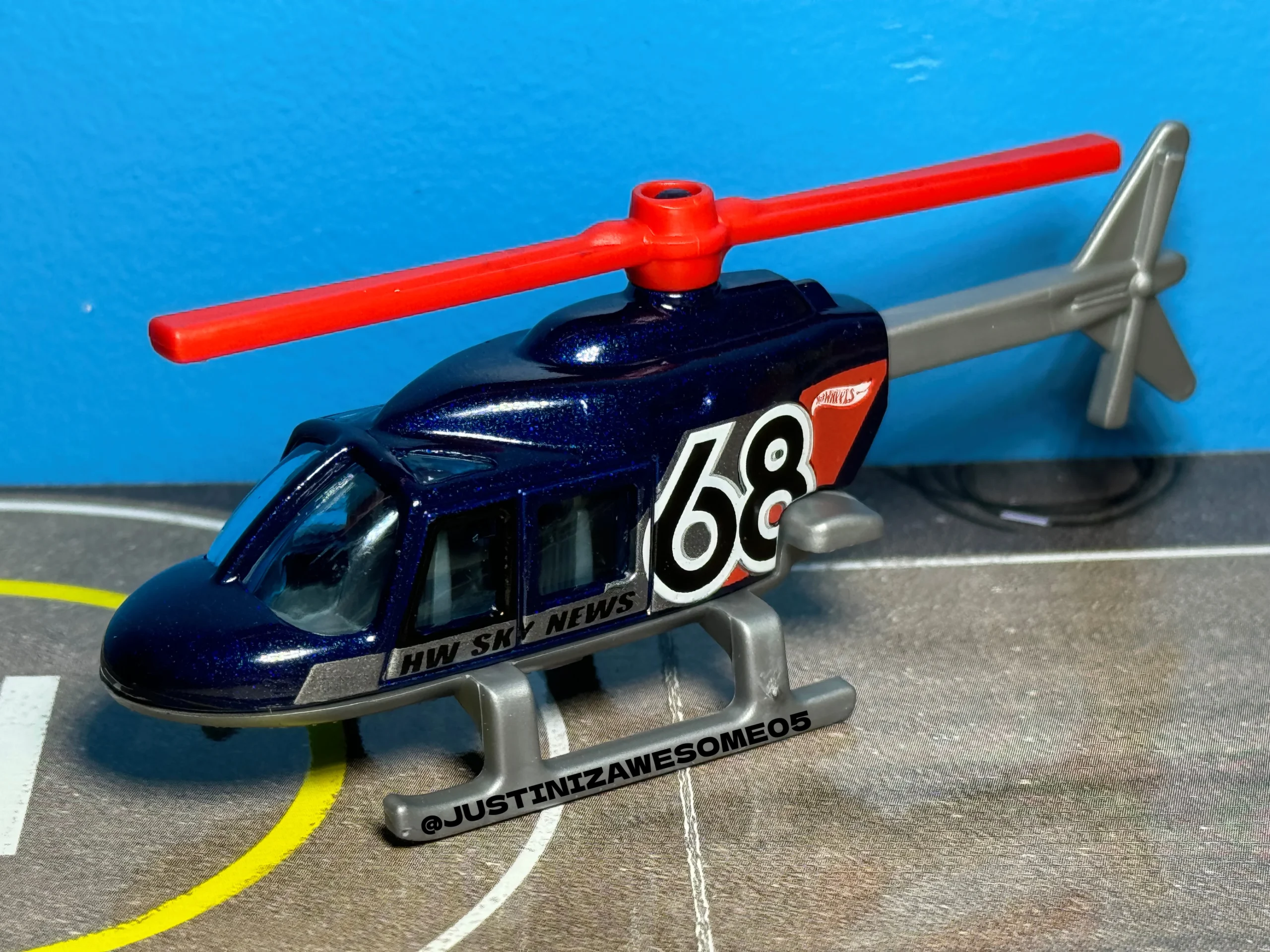 2024 Hot Wheels 			Propper Chopper Navy Blue - Mainline 148/250 - Metro 6/10