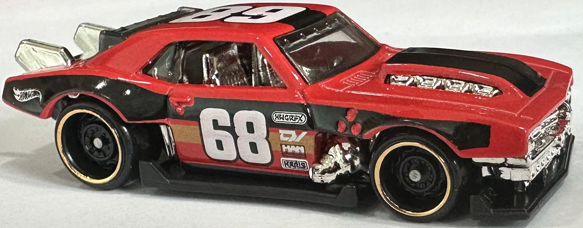2024 Hot Wheels 						Custom '68 Camaro Red - Mainline 081/250 - Modified 7/10
