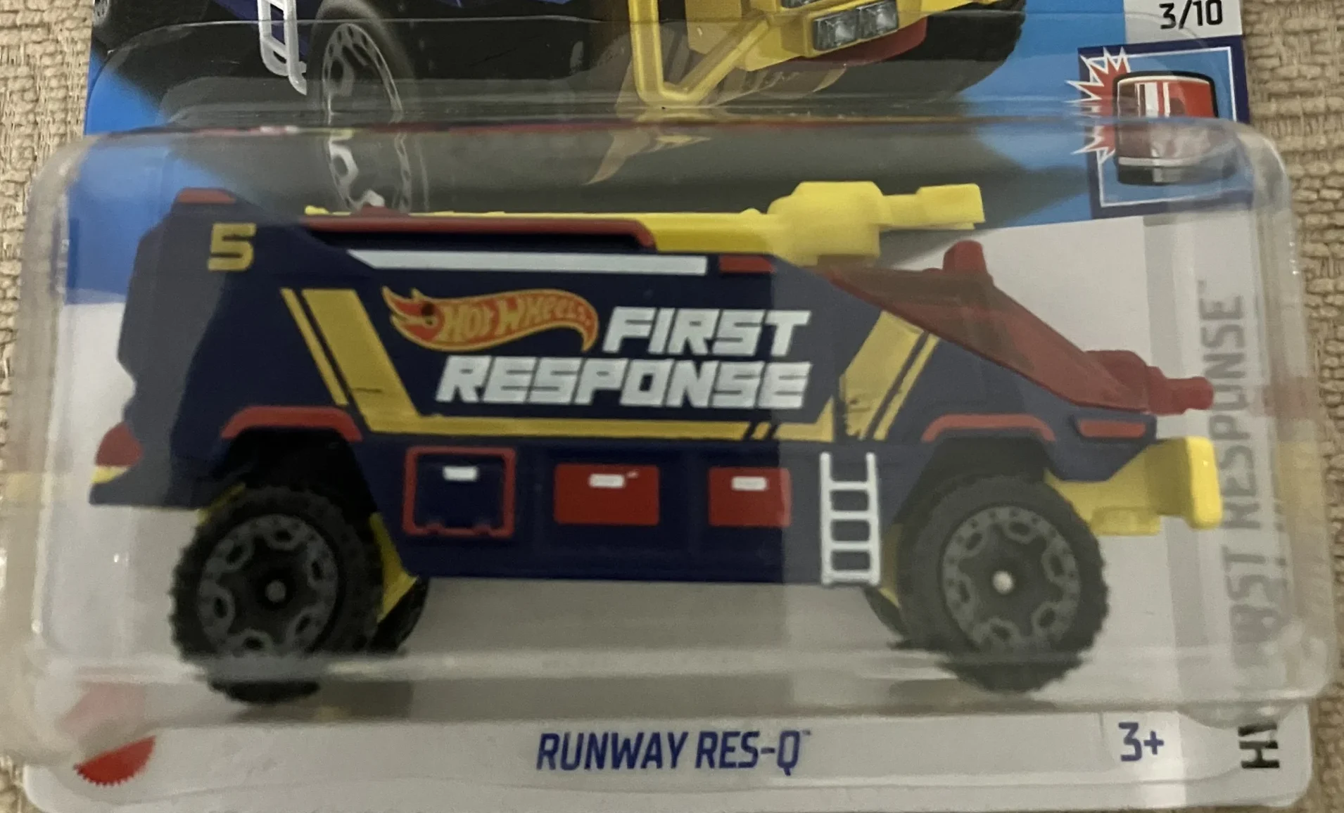 2024 Hot Wheels 		Runway Res-Q Navy Blue - Mainline 009/250 - First Response 3/10