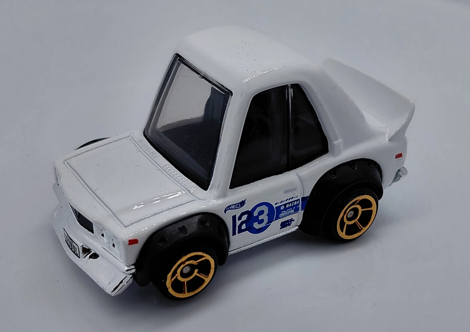 2024 Hot Wheels 			Mazda RX-3 White - Mainline 156/250 - J-Imports 7/10