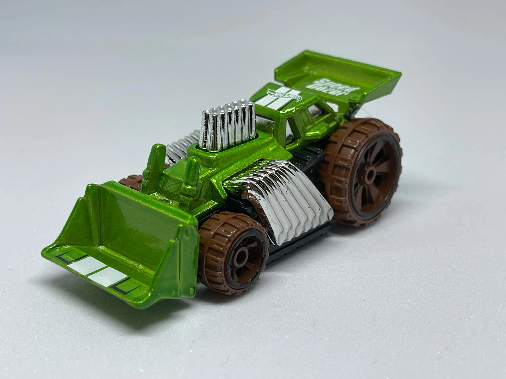 2024 Hot Wheels 		Speed Dozer Green - Mainline 147/250 - Metro 5/10