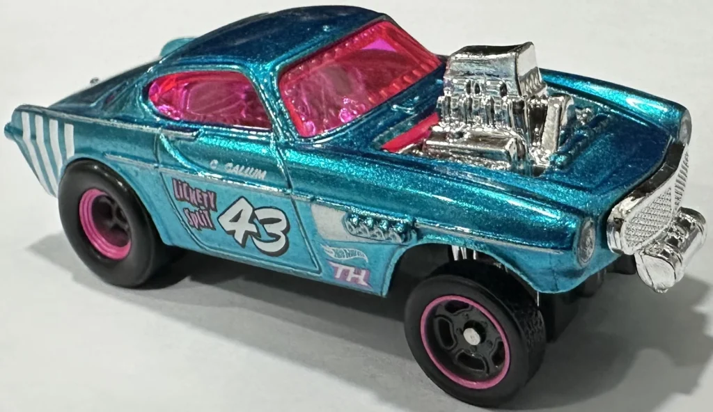 2024 Hot Wheels Volvo P1800 Gasser Blue - Mainline 153/250 - Reverse Rake 4/5 Super Treasure Hunt