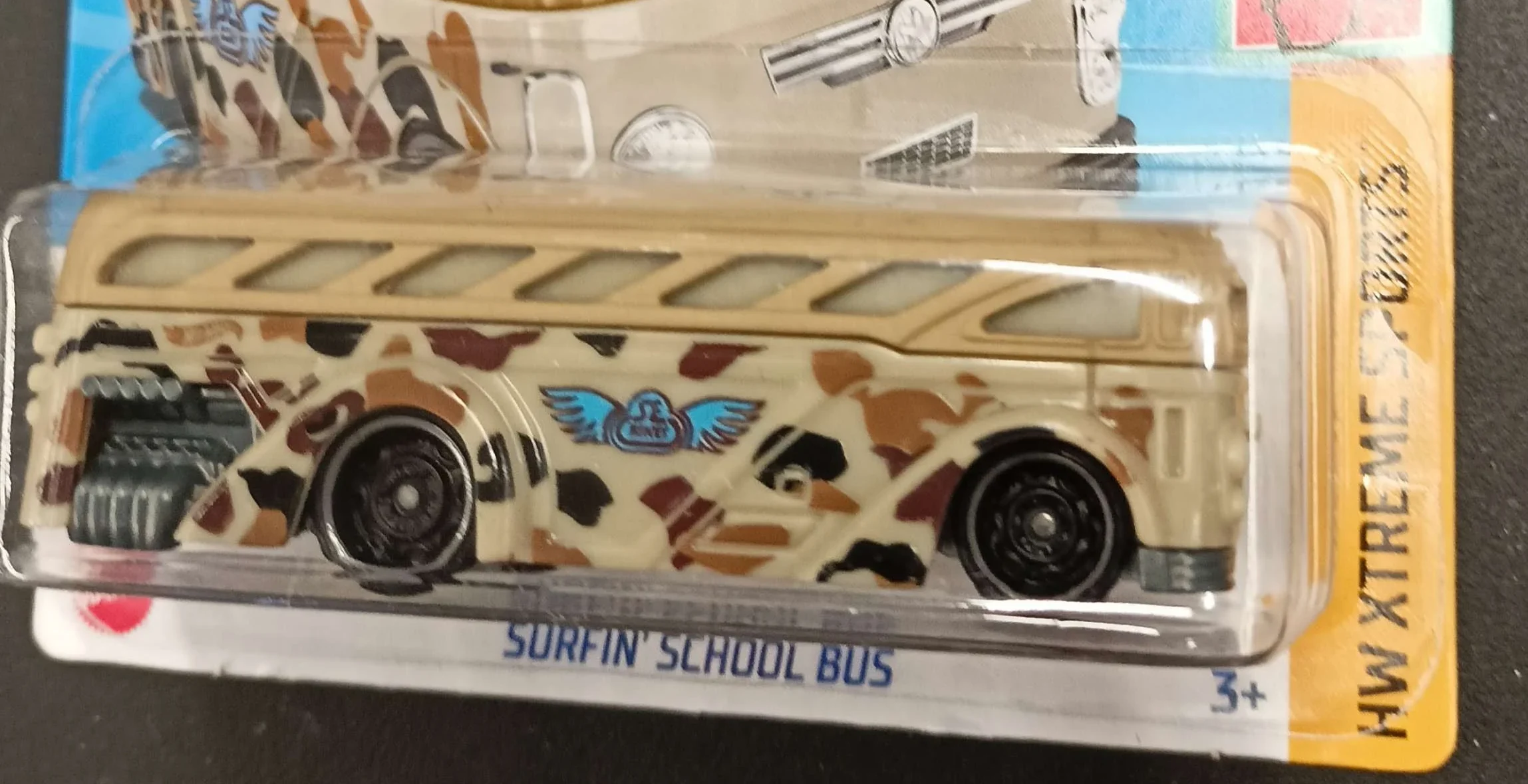 2024 Hot Wheels 						Surfin' School Bus Beige - Mainline 065/250 - Xtreme Sports 4/5