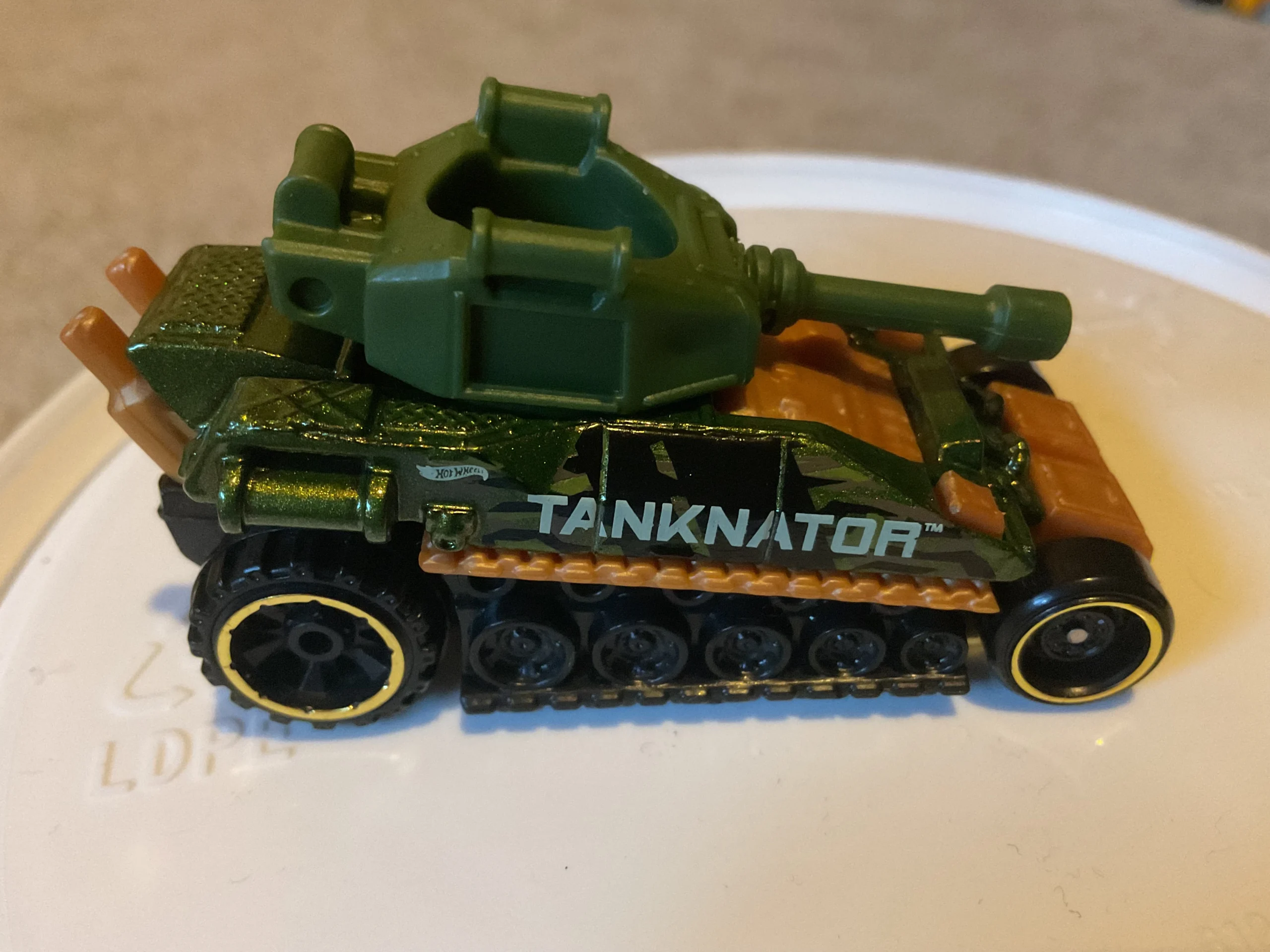 2024 Hot Wheels 										Tanknator Green - Mainline 119/250 - Ride-Ons 3/5 