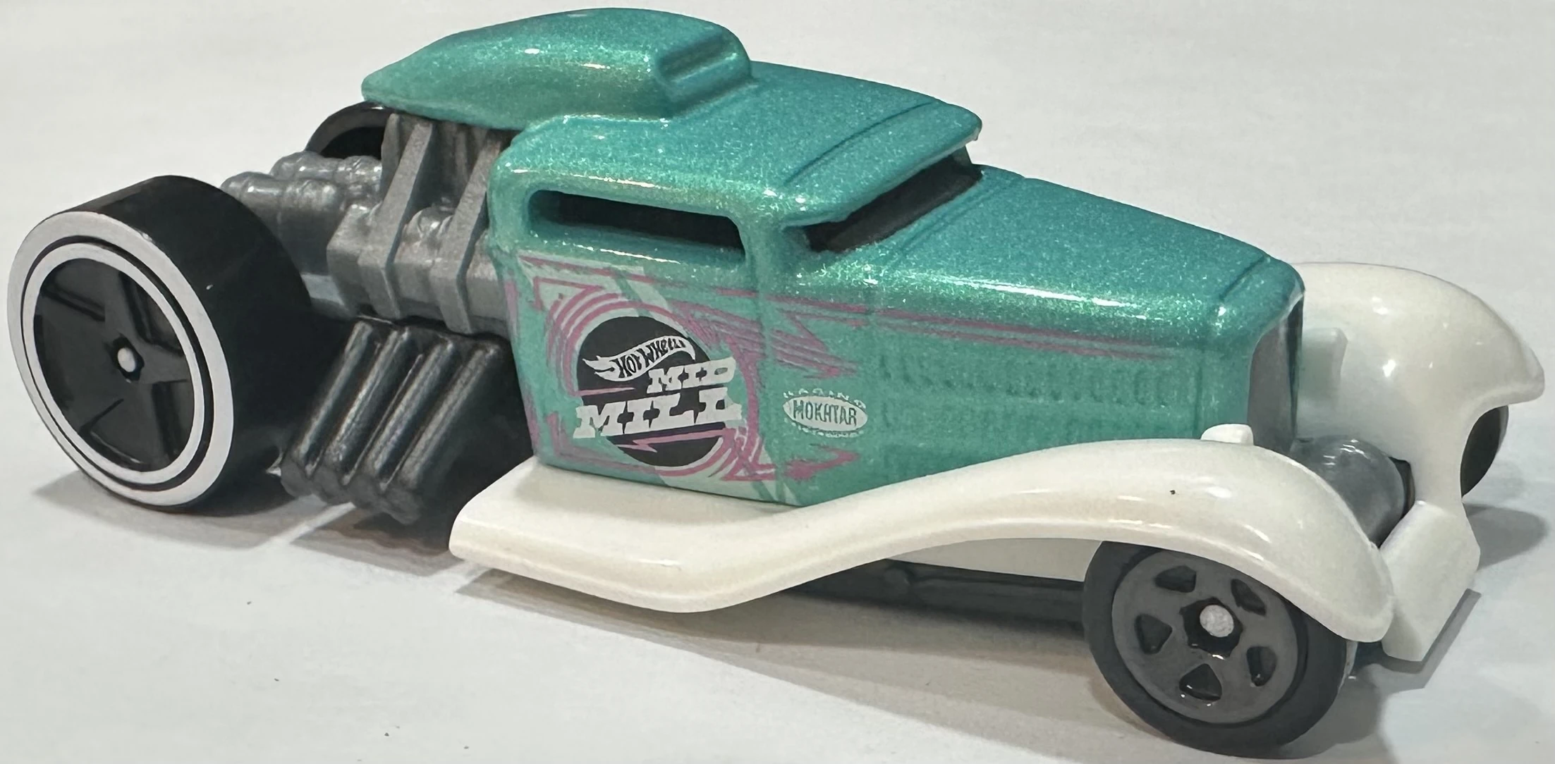2025 Hot Wheels 															Mid Mill Cyan - Mainline 097/250 - Rod Squad 7/10