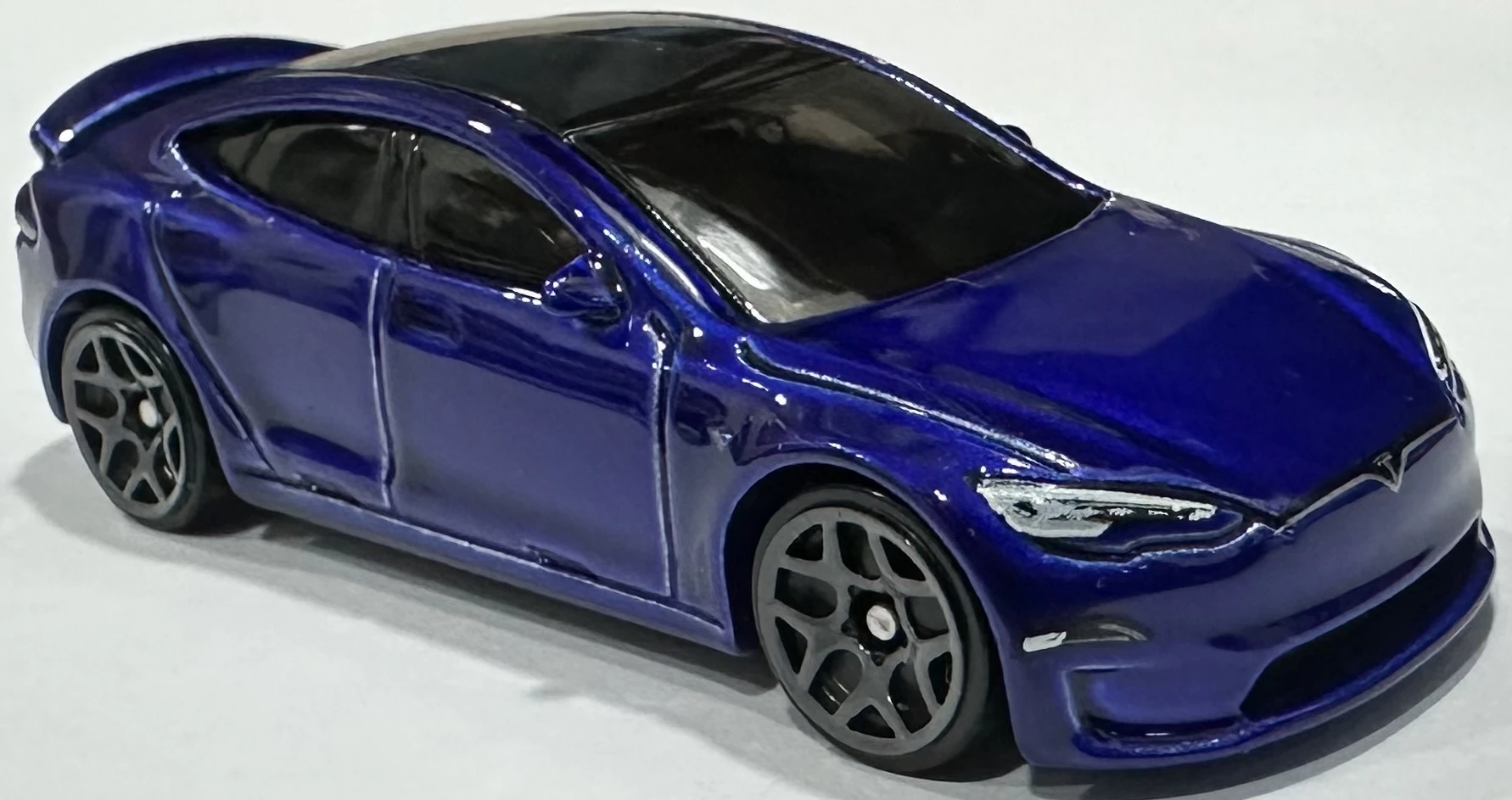 2024 Hot Wheels 							Tesla Model S Plaid Blue - Mainline 238/250 - Quarter Mile Heroes 5/5
