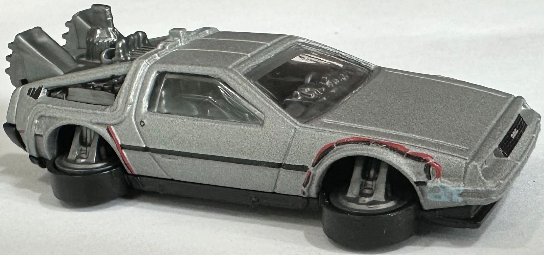 2024 Hot Wheels 	Back to the Future Time Machine - Hover Mode Silver - Mainline 060/250 - Screen Time 5/10