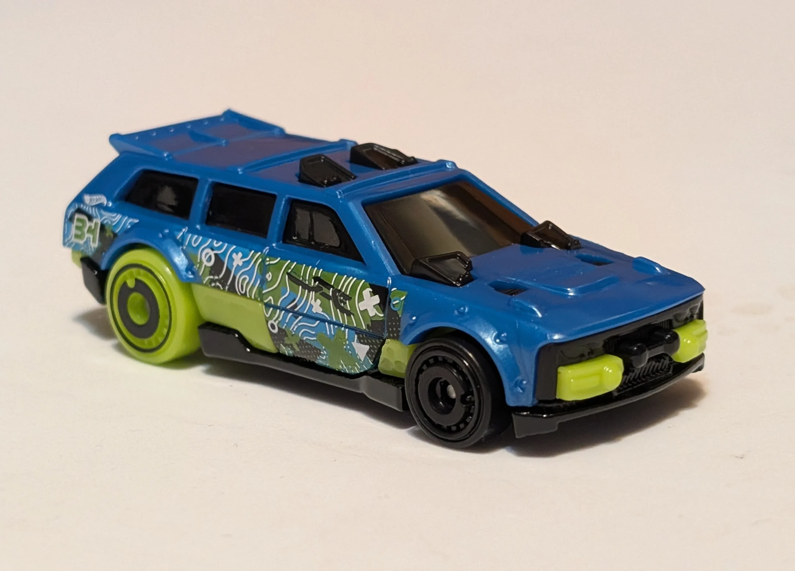 2025 Hot Wheels El Track Dwagon Blue - Mainline 184/250 - Wagons 2/5