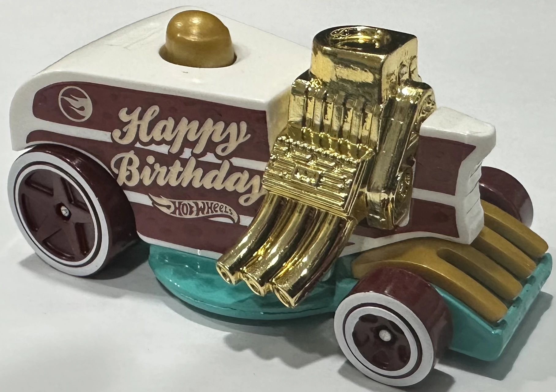 2025 Hot Wheels 		Birthday Burner Purple & Gold - Mainline 143/250 - Celebration Racers 5/10 Treasure Hunt