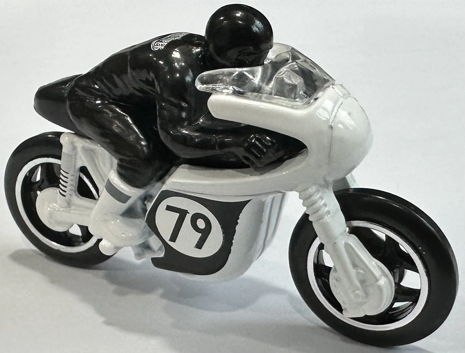 2024 Hot Wheels 									1966 Triumph Tiger 100 White - Mainline 190/250 - Factory Fresh 10/10