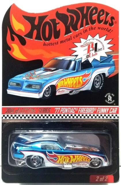 1977 Pontiac Firebird Funny Car Race Team Deco - 2014 Hot Wheels Redline Club RLC