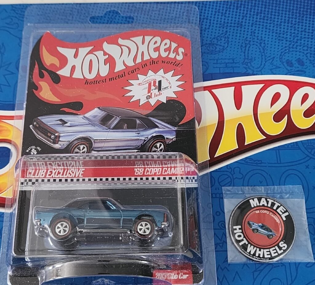1968 COPO Camaro Aqua - 2013 Hot Wheels Redline Club RLC