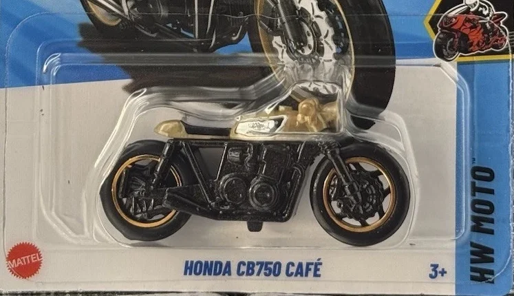 2025 Hot Wheels Honda CB750 Café Silver - Mainline 150/250 - Metro 1/5