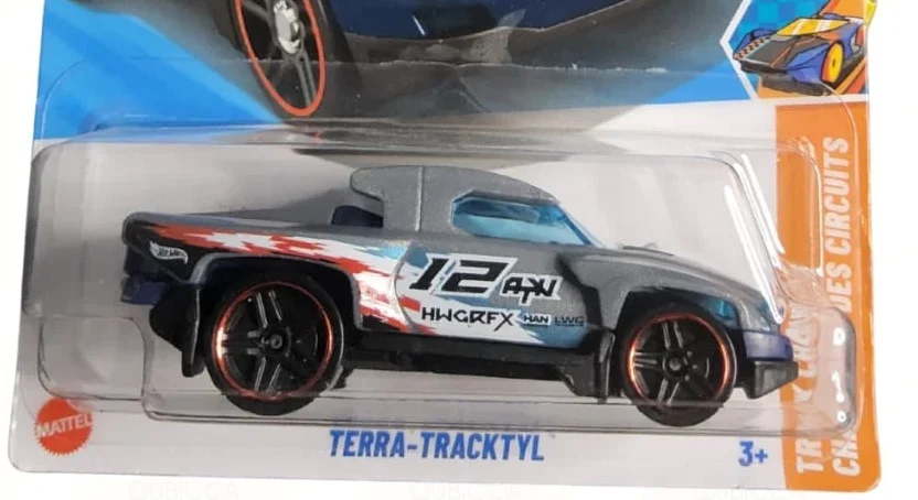 2025 Hot Wheels Terra-Tracktyl Gray - Mainline 204/250 - Track Champs 1/5