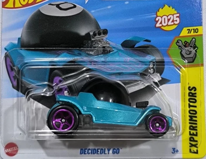 2025 Hot Wheels Decidedly Go Cyan - Mainline 188/250 - Experimotors /10