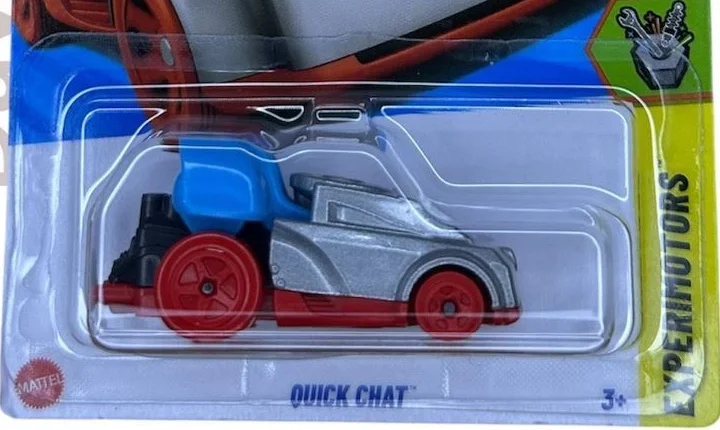 2025 Hot Wheels Quick Chat Silver - Mainline 216/250 - Experimotors 9/10