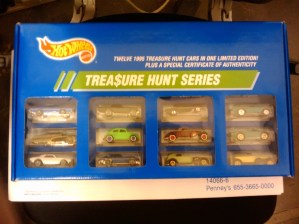 1995 Hot Wheels Treasure Hunt JC Penny Set