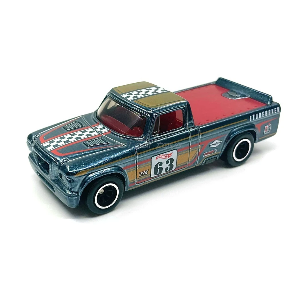 2022 Hot Wheels Super Treasure Hunt '63 Studebaker Champ Black - Mainline 093/250 HW Hot Trucks 5/10