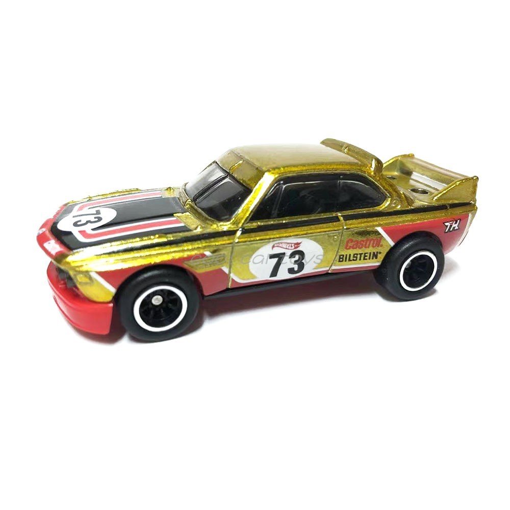 2022 Hot Wheels Super Treasure Hunt '73 BMW 3.0 CSL Race Car Gold - Mainline 034/250 Retro Racers 2/10