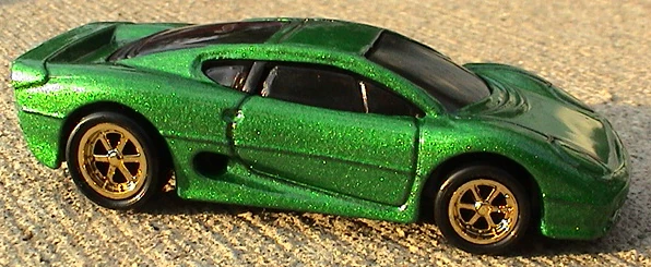 1996 Hot Wheel Treasure Hunt - Jaguar XJ220 Green 4/12