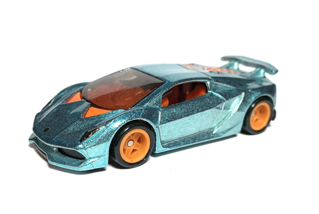 2020 Hot Wheels Lamborguini Sesto Elemento Light Blue - Mainline 164/250 - 10/10 Exotics Super Treasure Hunt