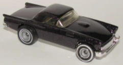 1995 Hot Wheels Treasure Hunt '57 T-Bird Black 4/12