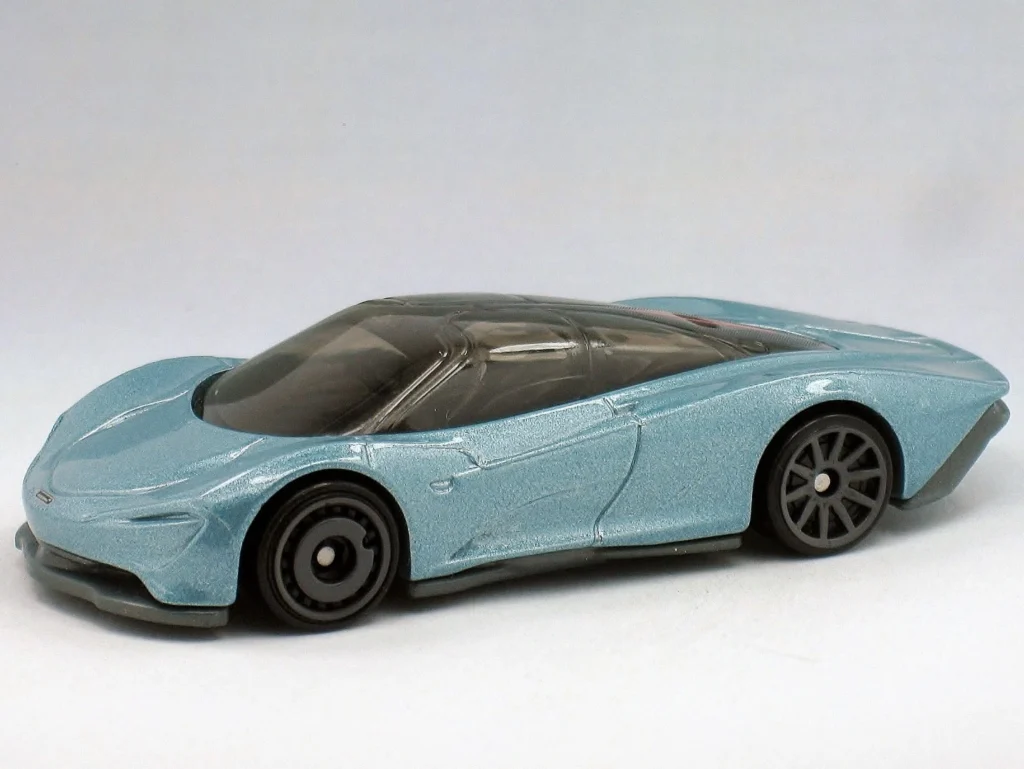 2020 Hot Wheels McLaren SpeedTail Metalflake Frozen SIlver Diamond - Mainline 227/250 Exotics 2/10