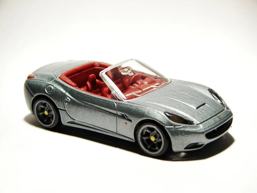 2010 Hot Wheels Ferrari California Gray Premium Speed Machine
