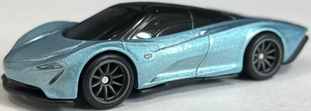 2022 Hot Wheels McLaren SpeedTail Metalflake Silver Diamond Premium Car Culture Exotic Envy 2/5