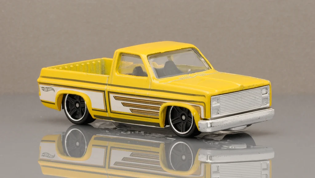 2014 Hot Wheels Mainline 136/250 '83 Chevy Silverado HW Off-Road: HW Hot Trucks Yellow